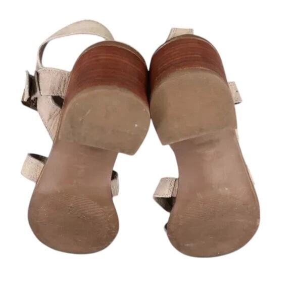 Steve Madden Shoe Women 8.5 Sandal Fashion Block Heel Buckle Strap Leather Rayme - Picture 10 of 12